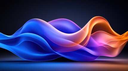 Poster - Abstract background featuring colorful waves and smooth flowing patterns in a vibrant design