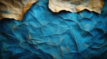 Poster - Blue and brown background with rough texture suitable for various design applications