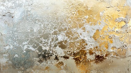 Poster - Wall covered with multiple layers of colorful paint showing texture and artistic expression in urban setting