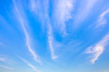 Wall Mural - sky with blue color and white clouds for background usage.