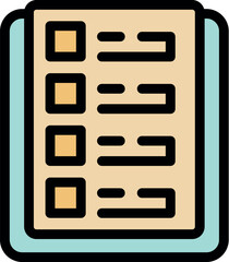 Poster - Clipboard displaying a completed checklist, symbolizing efficient task management, successful project completion, and enhanced productivity