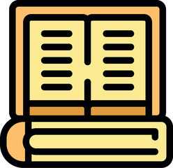 Poster - Open book rests on a closed book, symbolizing ongoing learning and the exploration of literature