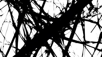 Abstract Black Ink Splatter Texture Background