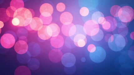 Aufkleber - Abstract Blurred Background of Pink and Blue Circles, Ideal for Festive Designs and Presentations