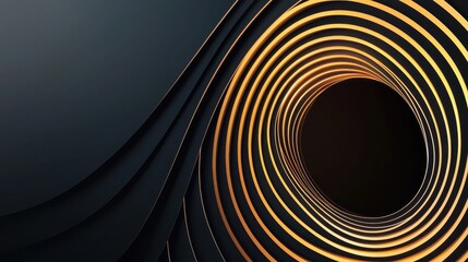 Poster - Bold Kinetic Design with Swirling Lines Creating a Dynamic Visual Experience
