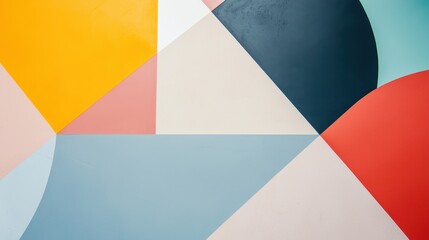 Aufkleber - Geometric Patterns and Color Combinations Reflecting the Pulse of Corporate Design Trends