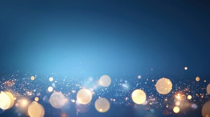 Aufkleber - Glittering Lights Against Dark Backgrounds Creating an Enchanting Atmosphere for Various Creative Projects