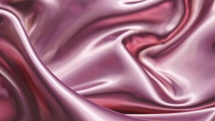 Poster - Pink abstract satin fabric with flowing texture, contemporary art design. Luxury fabric and textile concept