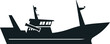 © Frogella.stock - Silhouette of a fishing boat gliding across the sea, capturing the essence of fishing activities, maritime industries, and adventurous seafaring experiences
