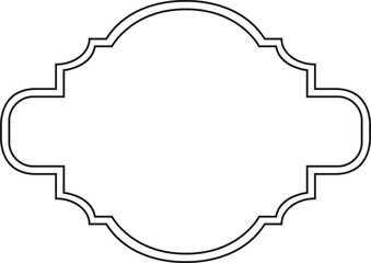 Poster - Classic vintage frame featuring a simple border design, providing an elegant touch to any project, perfect for adding a sophisticated and timeless appeal