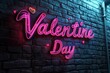 © El Media - 'Valentine Day' text with 3d photoshop style, 3d style mockup. 3d render. with Valentine theme.
