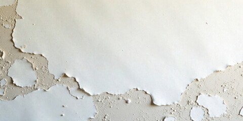 Poster - Textured Peeling Paint on a Weathered Surface, Showing Damage and Decay with a Neutral Color Palette Suitable for Design Projects and Artistic Applications
