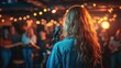 © Aziz - Woman Singer Performing Onstage With Band