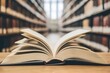 © Laily - Open Book in Library Setting Knowledge Education
