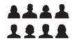 © Md Jasim islam - People Silhouettes Collection. Black avatar vector. Man and woman vector illustration EPS 10