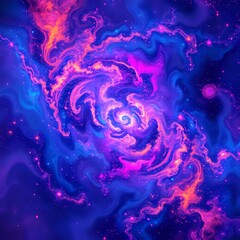 Wall Mural - Vibrant Cosmic Explosion Galaxy Wallpaper