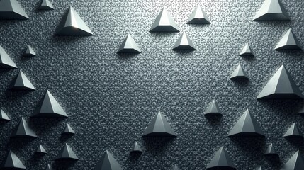 Aufkleber - Abstract Metallic Triangular Pattern on Textured Surface A Stylish Design for Modern Backgrounds