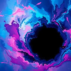 Wall Mural - Cosmic Vortex: Swirling Black Hole in Deep Space