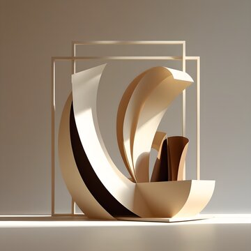abstract paper sculpture
