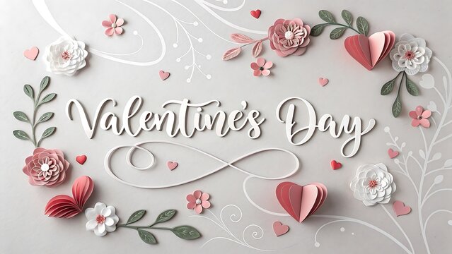 Valentines day background with heart pattern. Happy valentines day.