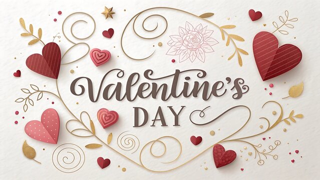 Valentines day background with heart pattern. Happy valentines day.