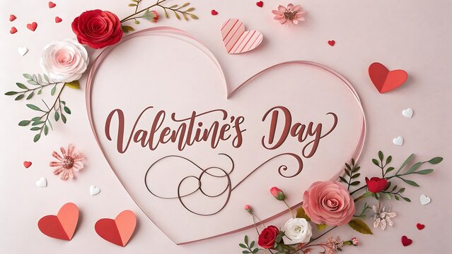 Valentines day background with heart pattern. Happy valentines day.