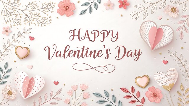Valentines day background with heart pattern. Happy valentines day.
