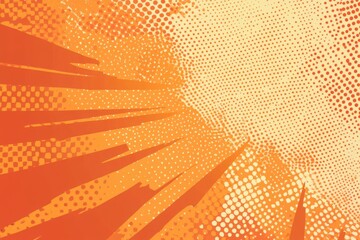 Poster - A colorful halftone background featuring white dots, perfect for designs that require a unique texture