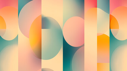 Aufkleber - Abstract colorful geometric patterns digital art modern design bright atmosphere close-up visual aesthetics