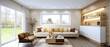 © JuanM - Modern living room with natural light and stylish decor in a serene setting
