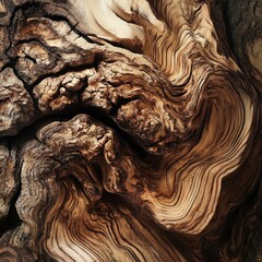 A close-up shot of a tree trunk, featuring the intricate details and texture