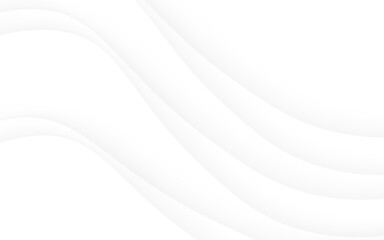 Poster - white abstract flowing waves background curve design pattern