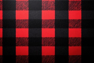 Poster - a bold and striking design featuring alternating red and black checks on a dark background, perfect 