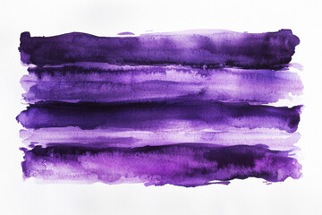 Poster - Rich watercolor texture in deep purple with layered brushstrokes and smooth graduated tones for a dramatic artistic expression
