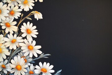 Canvas Print - A collection of white flowers tied together with a ribbon