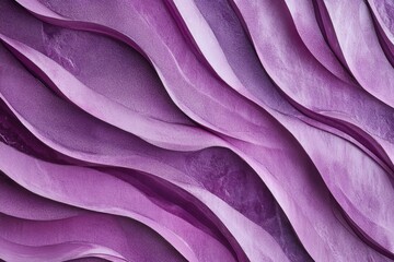 Poster - A close-up shot of a vibrant purple wall featuring wavy lines and textures