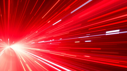 Wall Mural - high speed red light background. generative ai