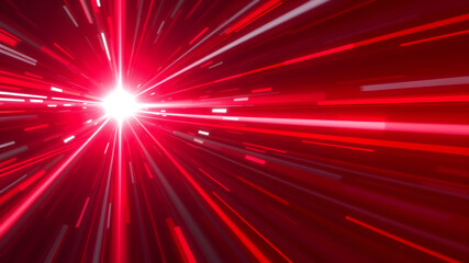 Wall Mural - high speed red light background. generative ai
