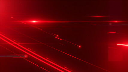 Wall Mural - high speed red light background. generative ai