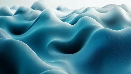 Fototapete - Immerse yourself in a visual odyssey of tranquil, azure waves. This captivating video unveils fluid motion and serene landscapes, offering a revitalizing escape to a peaceful horizon. 