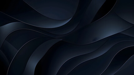 Wall Mural - gradient abstract background in shades of black and deep night blue, generative ai