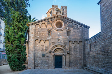 Wall Mural - The Sant Pau del Camp ancient monastery in Barcelona