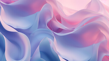 Wall Mural - gradient graphic in soft spring light pink and blue, generative ai