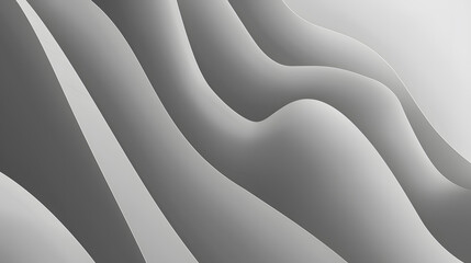 Fototapete - Grey abstract gradient background, sleek vector illustration, generative ai