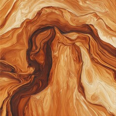 Poster - Elegant mocha mousse tone color background on polished wooden surface refined mood artistic concept close-up view