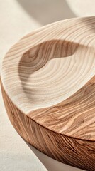 Poster - Mocha mousse tone color macro shot of polished walnut wood coffee table surface in a cozy environment