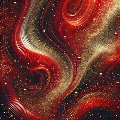 Wall Mural - The abstract red grainy glitter texture luxury background is a visually appealing and sophisticated option.