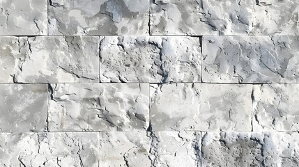 Poster - Limestone wall texture background featuring classic gray and white travertine patterns, generative ai