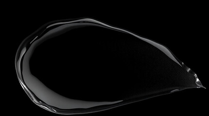 Poster - Abstract black liquid splash