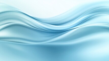 Poster - Abstract wave design on a blue and white background